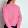 Eva Cashmere Crew Neck Sweater Rose Pink Melange Eva Cashmere Crew Neck Sweater Rose Pink Melange