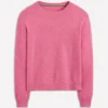 Eva Cashmere Crew Neck Sweater Rose Pink Melange Eva Cashmere Crew Neck Sweater Rose Pink Melange