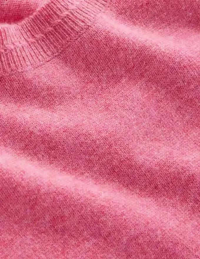 Eva Cashmere Crew Neck Sweater Rose Pink Melange Eva Cashmere Crew Neck Sweater Rose Pink Melange