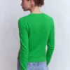 Eva Cashmere Crew Neck Sweater Sapling Green Eva Cashmere Crew Neck Sweater Sapling Green