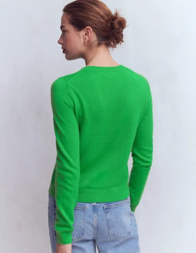 Eva Cashmere Crew Neck Sweater Sapling Green Eva Cashmere Crew Neck Sweater Sapling Green
