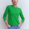Eva Cashmere Crew Neck Sweater Sapling Green Eva Cashmere Crew Neck Sweater Sapling Green