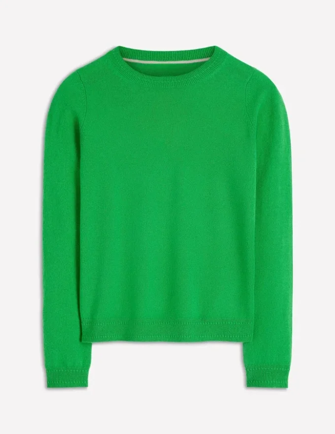 Eva Cashmere Crew Neck Sweater Sapling Green Eva Cashmere Crew Neck Sweater Sapling Green