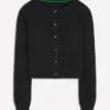 Eva Cashmere Cropped Cardigan Black Eva Cashmere Cropped Cardigan Black