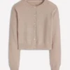 Eva Cashmere Cropped Cardigan Chinchilla Melange Eva Cashmere Cropped Cardigan Chinchilla Melange