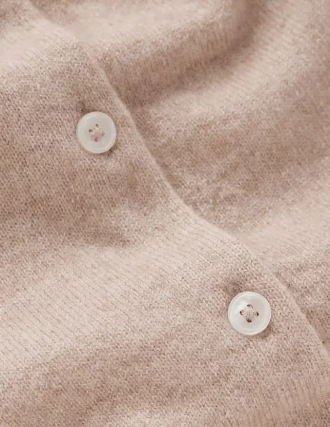 Eva Cashmere Cropped Cardigan Chinchilla Melange Eva Cashmere Cropped Cardigan Chinchilla Melange