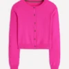 Eva Cashmere Cropped Cardigan Pop Pansy Eva Cashmere Cropped Cardigan Pop Pansy