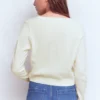 Eva Cashmere Cropped Cardigan Warm Ivory Eva Cashmere Cropped Cardigan Warm Ivory