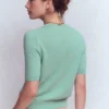 Eva Cashmere T-Shirt Celadon Blue Eva Cashmere T-Shirt Celadon Blue