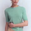 Eva Cashmere T-Shirt Celadon Blue Eva Cashmere T-Shirt Celadon Blue