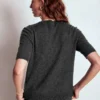 Eva Cashmere T-Shirt Charcoal Melange Eva Cashmere T-Shirt Charcoal Melange