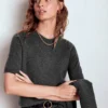 Eva Cashmere T-Shirt Charcoal Melange Eva Cashmere T-Shirt Charcoal Melange