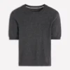 Eva Cashmere T-Shirt Charcoal Melange Eva Cashmere T-Shirt Charcoal Melange