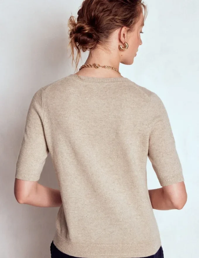 Eva Cashmere T-Shirt Chinchilla Melange Eva Cashmere T-Shirt Chinchilla Melange