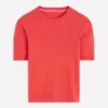 Eva Cashmere T-Shirt Fiery Orange Melange