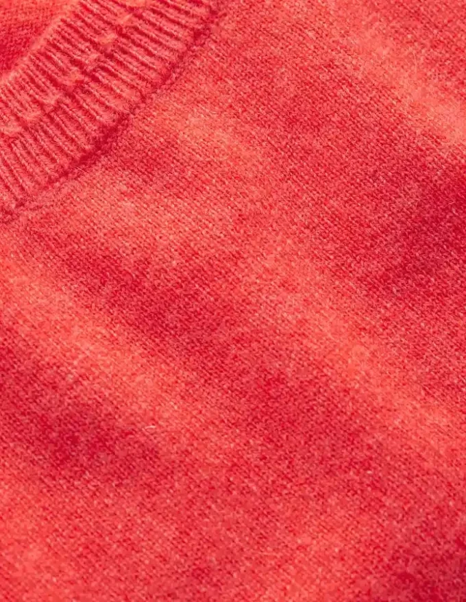 Eva Cashmere T-Shirt Fiery Orange Melange