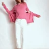 Eva Cashmere T-Shirt Rose Pink Melange Eva Cashmere T-Shirt Rose Pink Melange