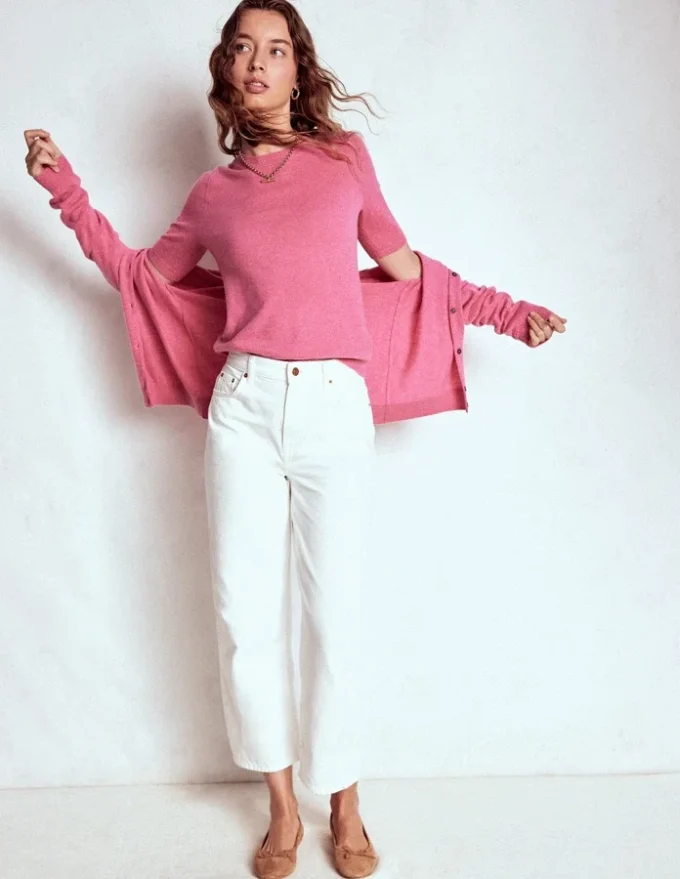Eva Cashmere T-Shirt Rose Pink Melange Eva Cashmere T-Shirt Rose Pink Melange