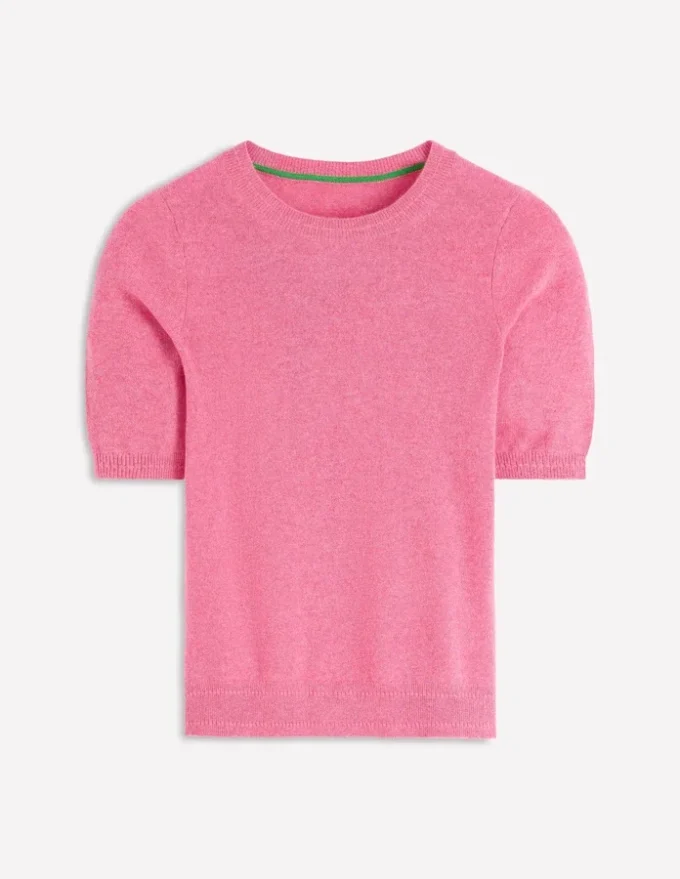 Eva Cashmere T-Shirt Rose Pink Melange Eva Cashmere T-Shirt Rose Pink Melange