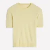 Eva Cashmere T-Shirt Sandstone Yellow