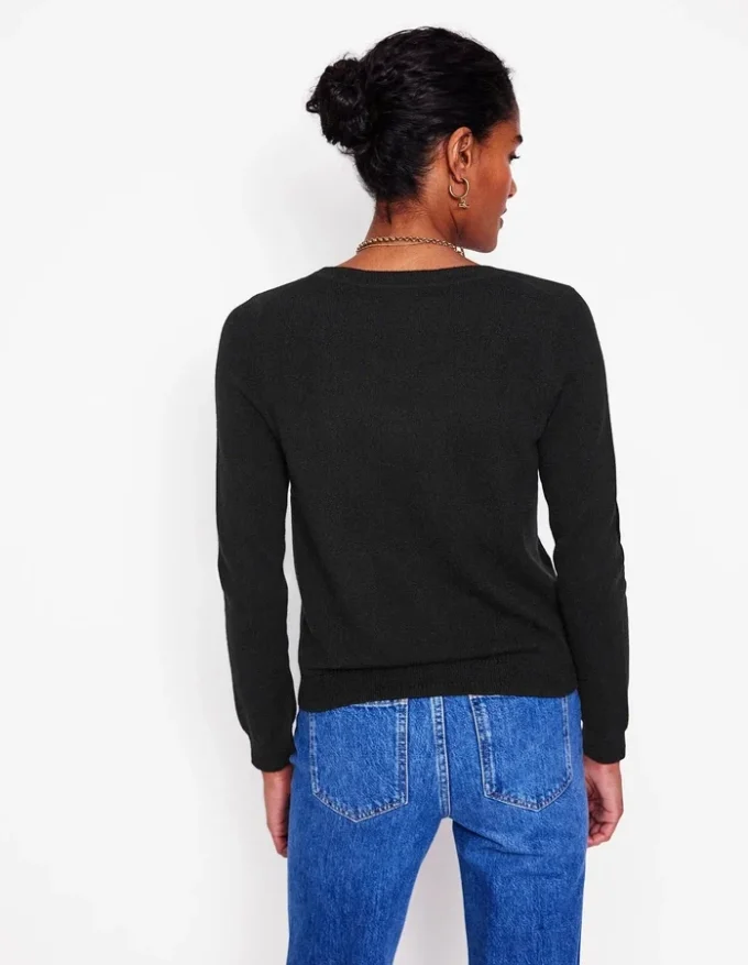 Eva Cashmere V-Neck Sweater Black Eva Cashmere V-Neck Sweater Black