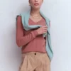 Eva Cashmere V-Neck Sweater Camelia Pink Eva Cashmere V-Neck Sweater Camelia Pink