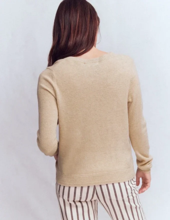 Eva Cashmere V-Neck Sweater Chinchilla Melange Eva Cashmere V-Neck Sweater Chinchilla Melange