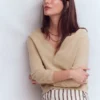 Eva Cashmere V-Neck Sweater Chinchilla Melange Eva Cashmere V-Neck Sweater Chinchilla Melange