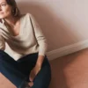 Eva Cashmere V-Neck Sweater Chinchilla Melange Eva Cashmere V-Neck Sweater Chinchilla Melange