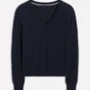 Eva Cashmere V-Neck Sweater Navy Eva Cashmere V-Neck Sweater Navy