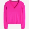 Eva Cashmere V-Neck Sweater Pop Pansy Eva Cashmere V-Neck Sweater Pop Pansy