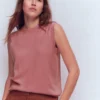 Eva Cashmere Vest Camelia Pink Eva Cashmere Vest Camelia Pink
