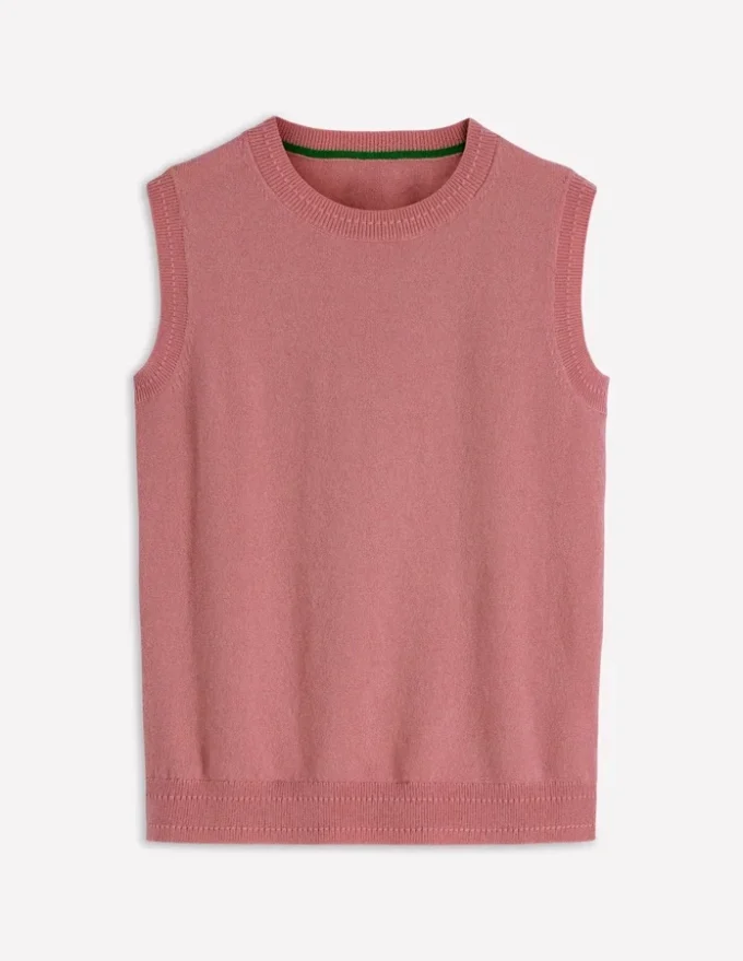 Eva Cashmere Vest Camelia Pink Eva Cashmere Vest Camelia Pink