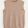 Eva Cashmere Vest Chinchilla Melange Eva Cashmere Vest Chinchilla Melange