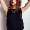 Eva Cashmere Vest Navy Eva Cashmere Vest Navy