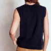 Eva Cashmere Vest Navy Eva Cashmere Vest Navy