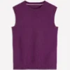 Eva Cashmere Vest Plum Melange Eva Cashmere Vest Plum Melange