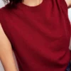 Eva Cashmere Vest Red Liquorice Eva Cashmere Vest Red Liquorice