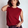 Eva Cashmere Vest Red Liquorice Eva Cashmere Vest Red Liquorice