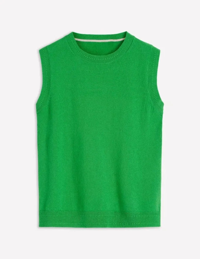 Eva Cashmere Vest Sapling Green Eva Cashmere Vest Sapling Green