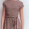 Eve Jersey Midi Dress Deep Wisteria, Ivory Stripe Eve Jersey Midi Dress Deep Wisteria, Ivory Stripe