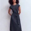 Eve Jersey Midi Dress Navy Eve Jersey Midi Dress Navy