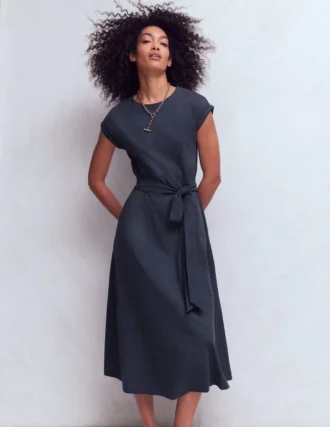 Eve Jersey Midi Dress Navy