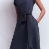Eve Jersey Midi Dress Navy Eve Jersey Midi Dress Navy