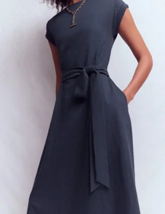 Eve Jersey Midi Dress Navy