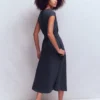 Eve Jersey Midi Dress Navy Eve Jersey Midi Dress Navy