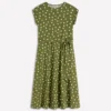Eve Jersey Midi Dress Olive, Painted Dot Spaced Eve Jersey Midi Dress Olive, Painted Dot Spaced