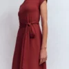 Eve Jersey Midi Dress Rich Chestnut Eve Jersey Midi Dress Rich Chestnut