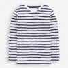 Everyday Long Sleeve T-Shirt Soft Ivory/ College Navy