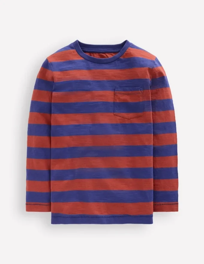 Everyday Long Sleeve T-Shirt Starboard Blue/ Chestnut Brown Everyday Long Sleeve T-Shirt Starboard Blue/ Chestnut Brown
